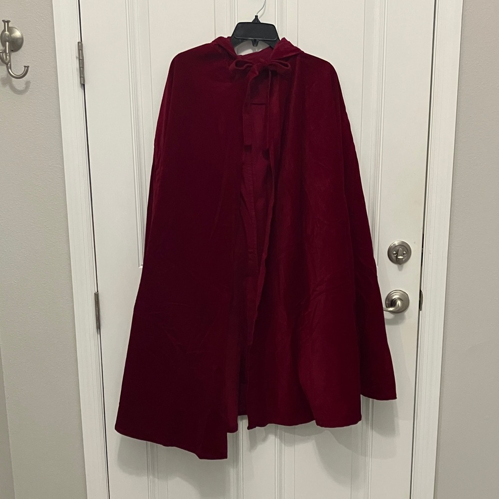 Cosplay Little Red Ridding Hood or The Handmaids Tale Cape Size Med 38” Long